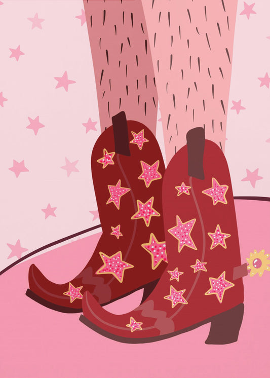 Sternenbeleuchtete Stiefel | Poster