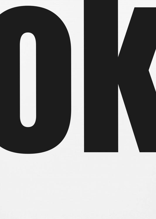 Fettgedrucktes Typografie-Statement | Poster