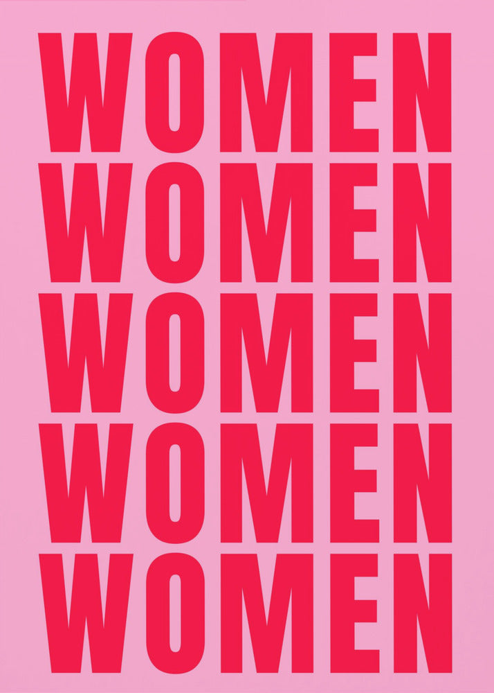 Fettgedruckte Wiederholung: Frauen | Poster