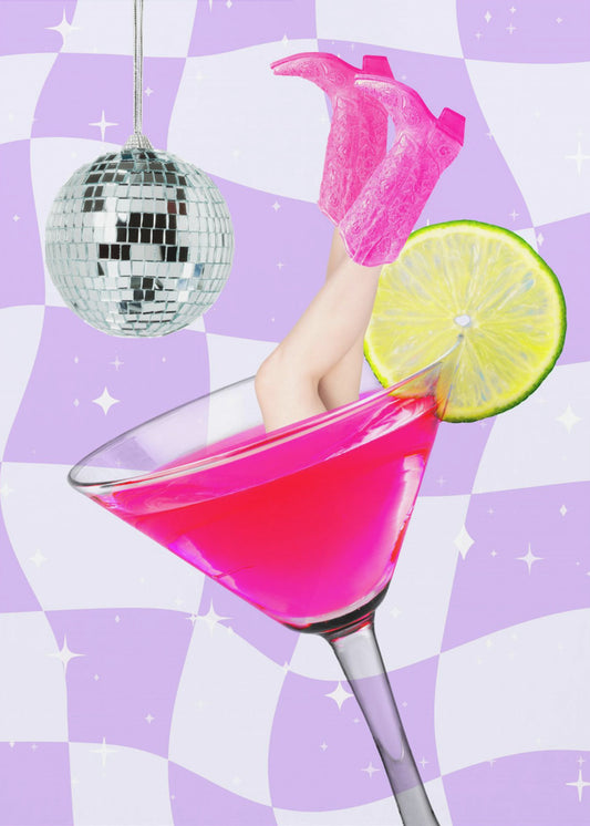 Disco Drink Delight | Leinwand