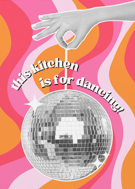 Disco-Küchenstimmung | Leinwand