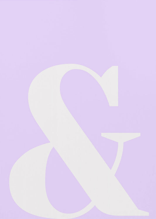 Lavendel-Ampersand | Leinwand