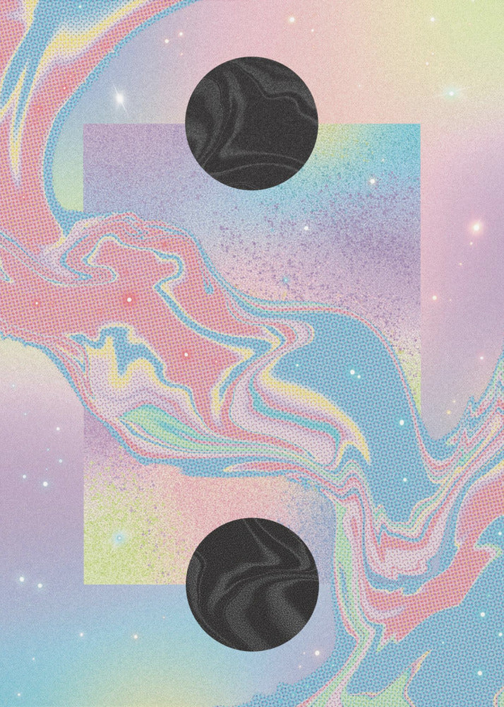 Black Hole Pastel Cosmos | Canvas
