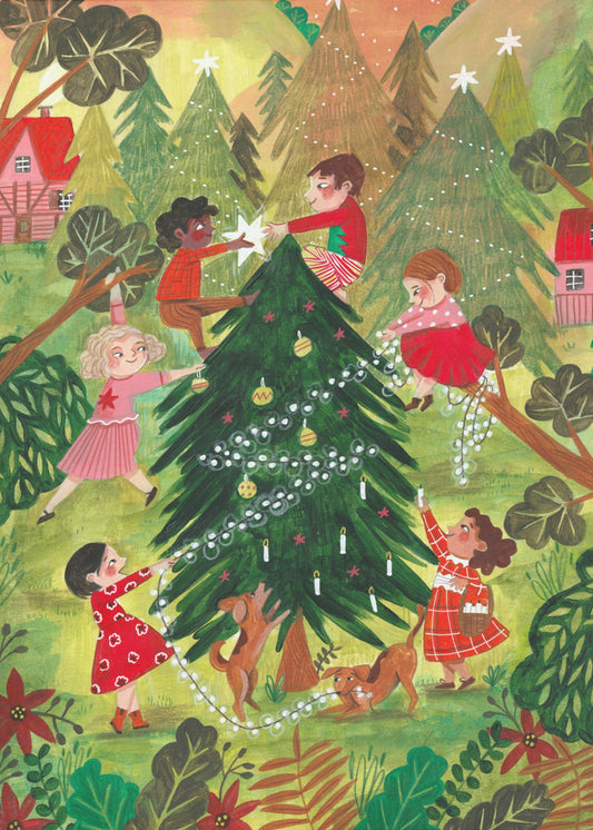 Weihnachtsbaum schmücken | Poster