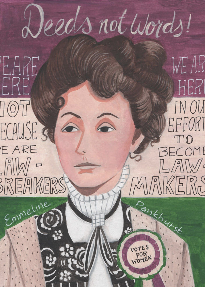 Frauenporträt, Emmeline Pankhurst | Leinwand