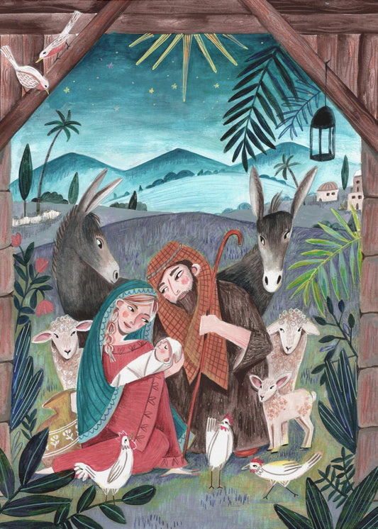 Weihnachten mit Maria und dem Jesuskind | Poster