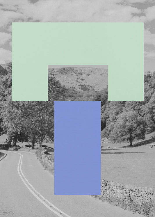 Geometrische Landschaft | Leinwand