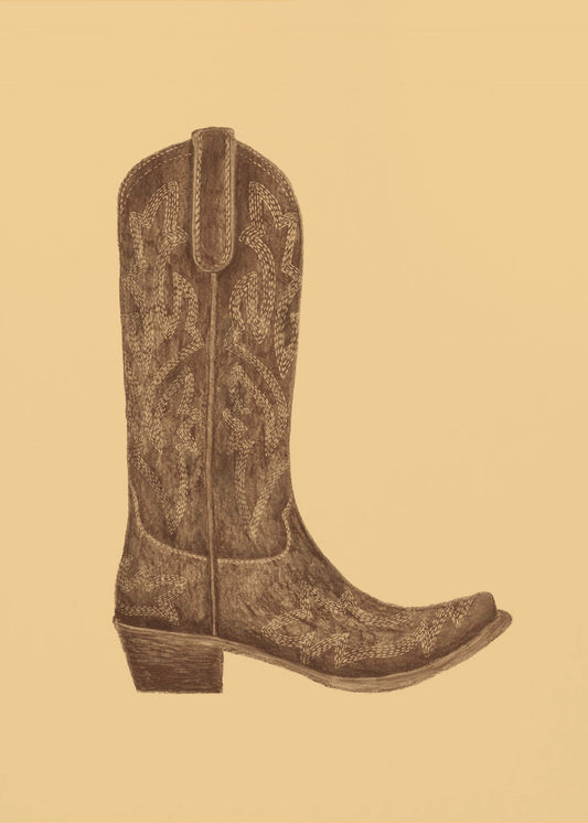 Brauner Cowgirlstiefel | Poster