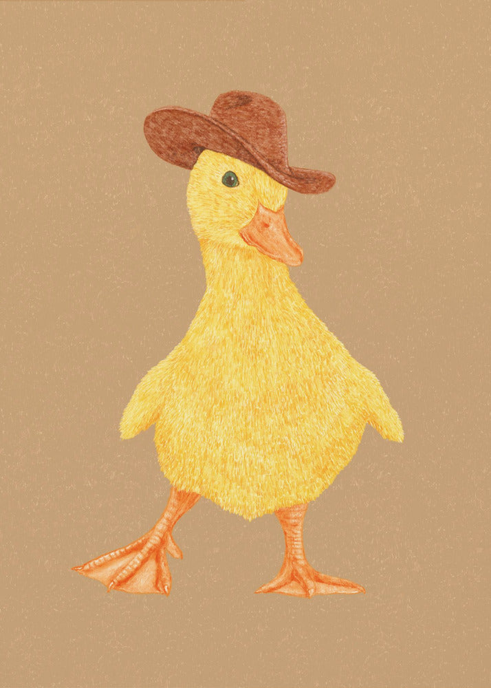 Daphne, das Cowgirl-Entenküken | Leinwand