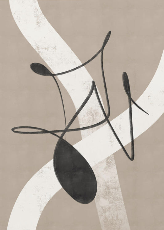 Beige abstrakt Nr. 2 | Poster