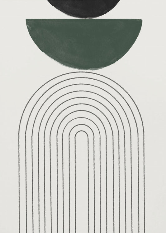 Gewölbte Geometrie | Poster