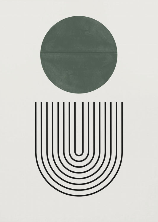 Kreis und Linien | Poster