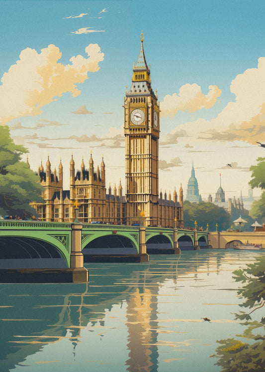 Blick auf London | Leinwand