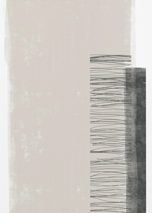 Monochromatische Palette mit vertikalen Linien | Leinwand
