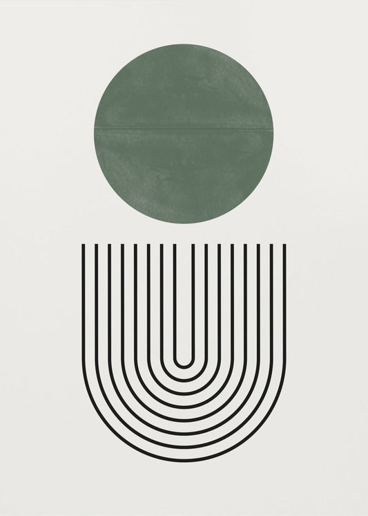 Kreise und Linien | Poster