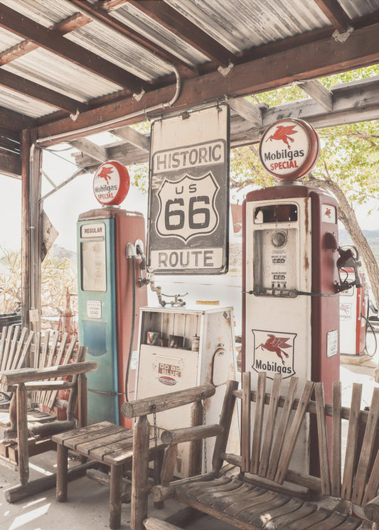 Route 66 Gas Station | Canvas