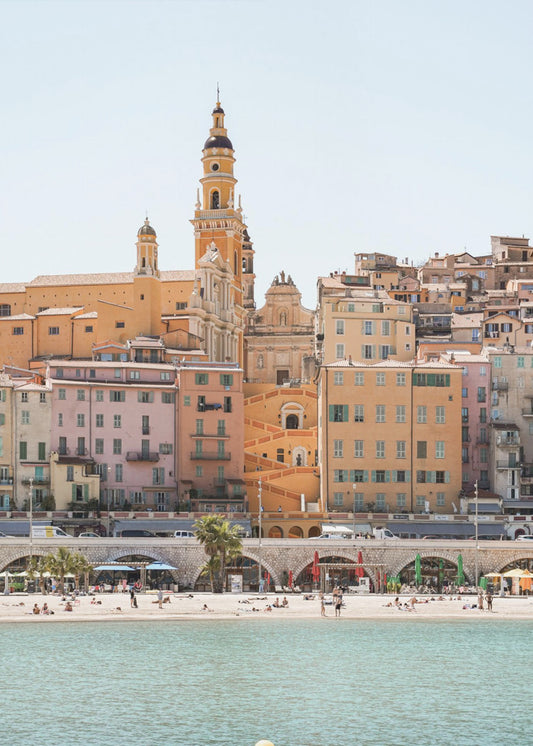 Skyline of Menton | Canvas