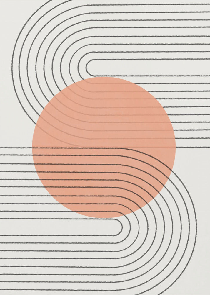 Geschwungene Harmonie | Leinwand