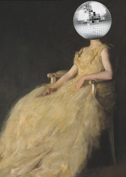 Disco Head Vintage Collage | Canvas