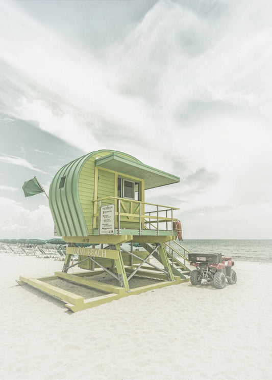 Vintage Florida Flair at Miami Beach | Poster