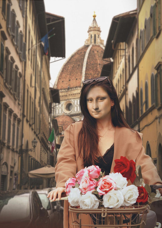 Mona über Florenz | Leinwand