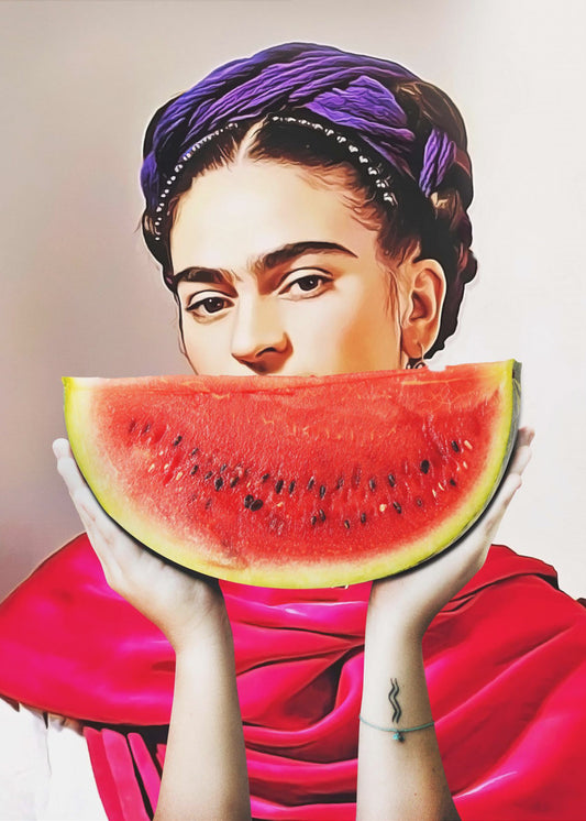 Wassermelonen-Frida | Leinwand