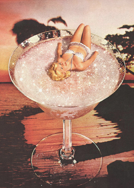 Glitter Pink Margarita | Canvas