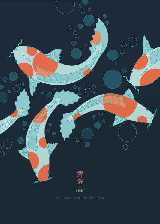 Koi-Karpfen | Leinwand