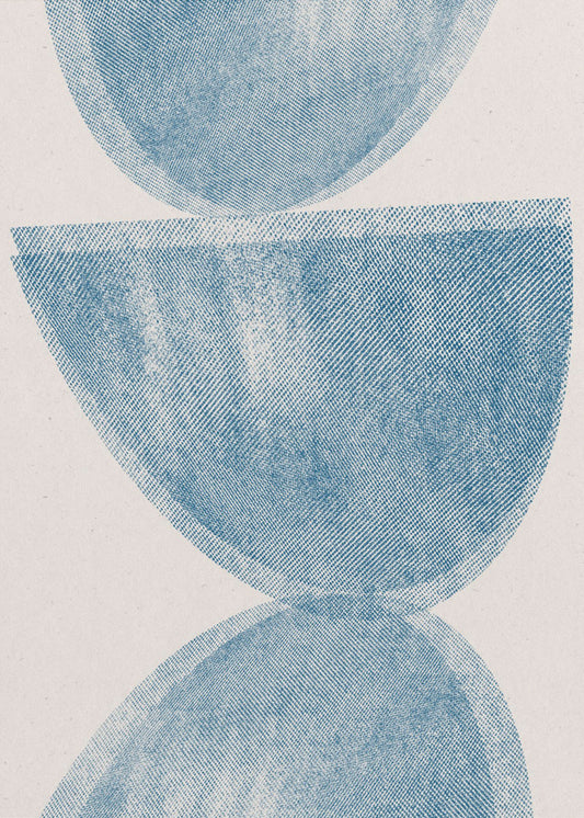 Blaue Kugel Balance | Leinwand