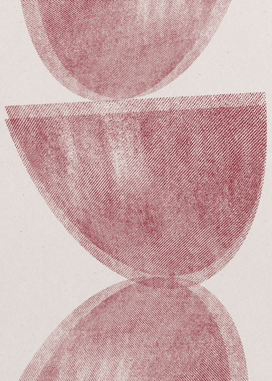 Purpurrote Hälften | Leinwand