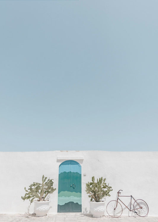 Ostuni blaue Tür | Leinwand