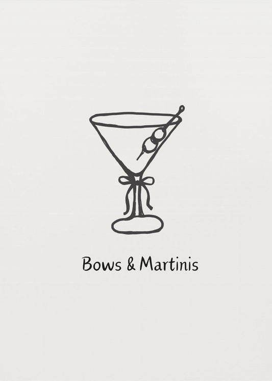 Schleifen &amp; Martinis | Leinwand
