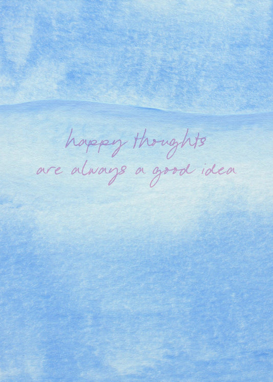 Positive blaue Stimmung | Leinwand