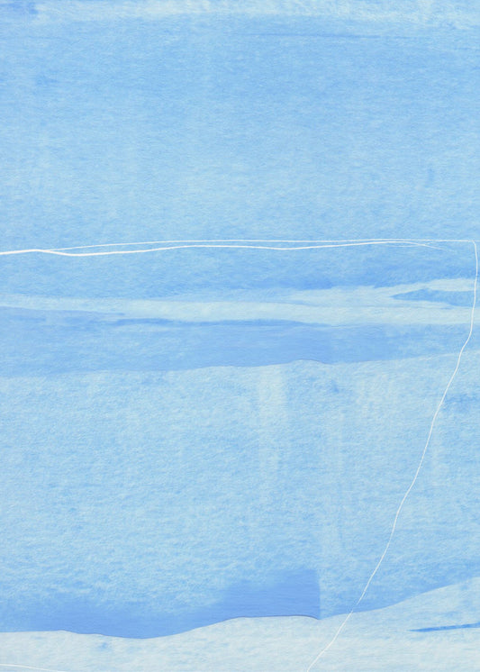 Coole azurblaue Horizonte | Poster