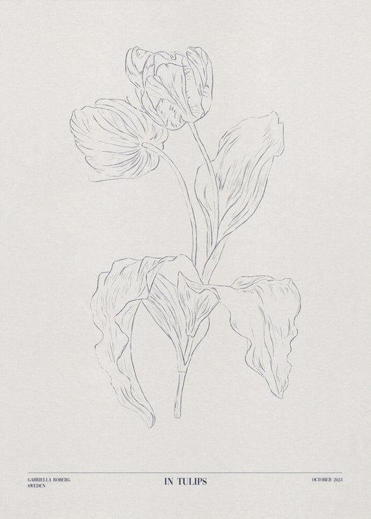In Tulpen (blau) | Leinwand