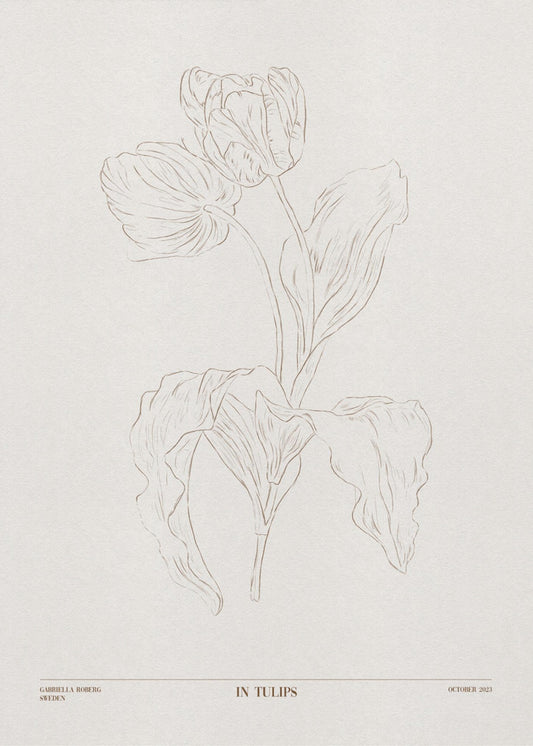 In Tulpen (braun) | Leinwand
