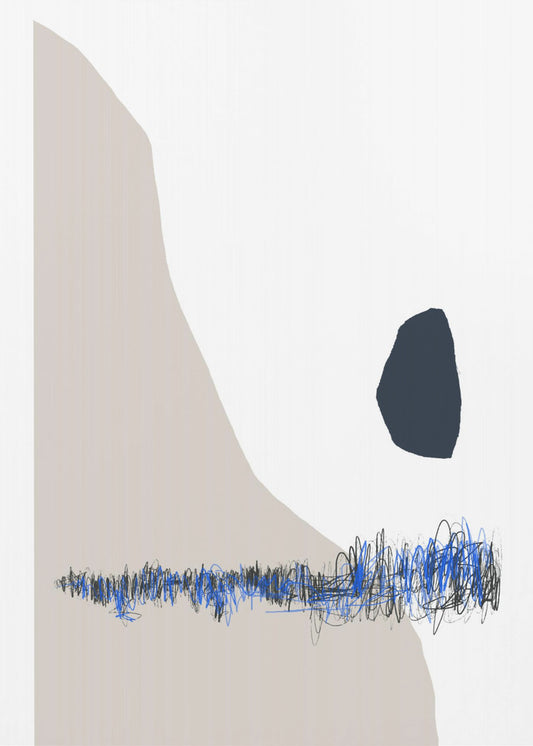 Abstraktes minimalistisches Kunstwerk | Poster