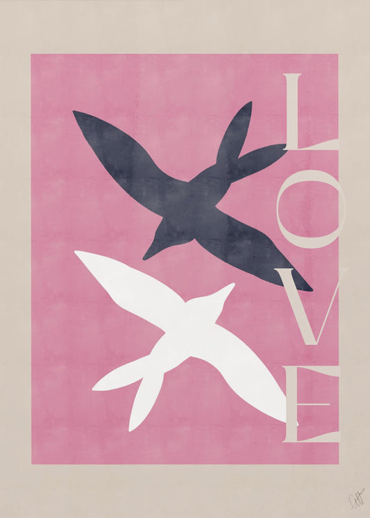 Verliebte Vögel | Poster