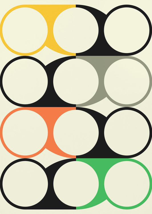 Geometrisches abstraktes Design | Leinwand