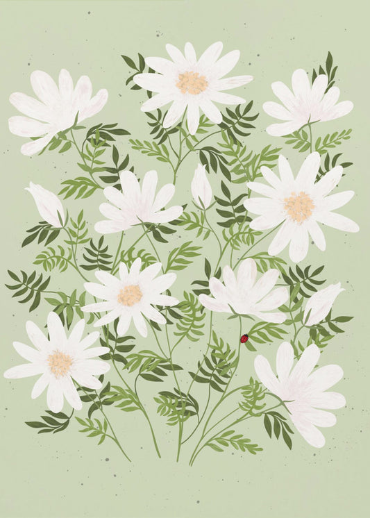 Ladybug flowers | Canvas