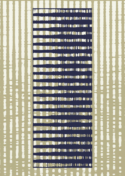 Geometrisches Muster mit vertikalen Streifen | Leinwand