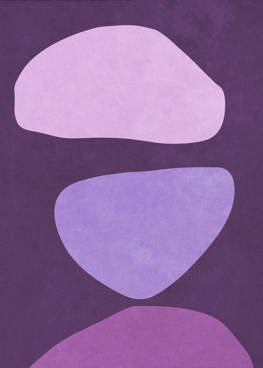Abstract Forms Violet | Poster