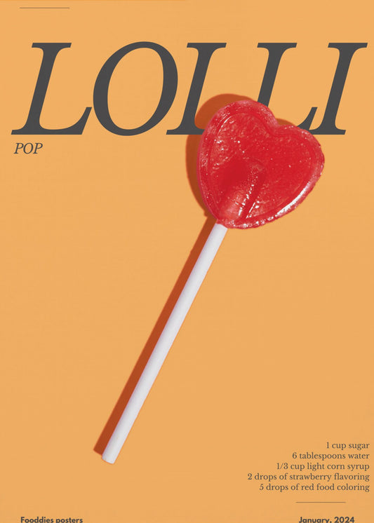 Herz-Lolli | Leinwand