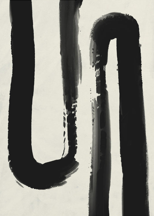 Monochromer Fluss | Leinwand