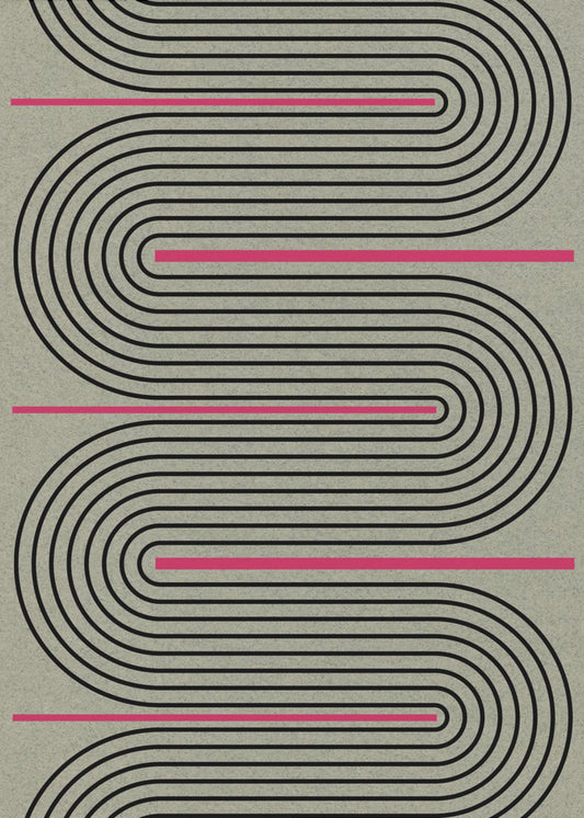 Endloses Kurvenlabyrinth | Leinwand