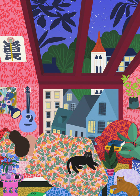9933x14043 Din Sleeping 142 With a View.png | Leinwand