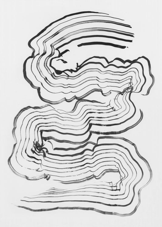 Malerische abstrakte Linien 01 | Poster