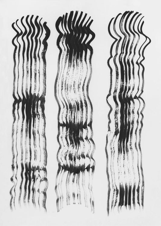 Abstrakte Pinselstriche Linien 02 | Leinwand