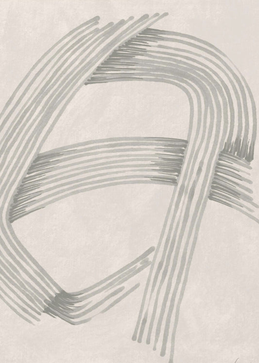 Abstrakte graue Kreuzungen 02 | Poster