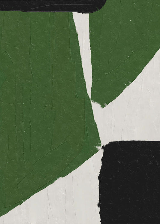Abstrakte grüne Formen | Poster
